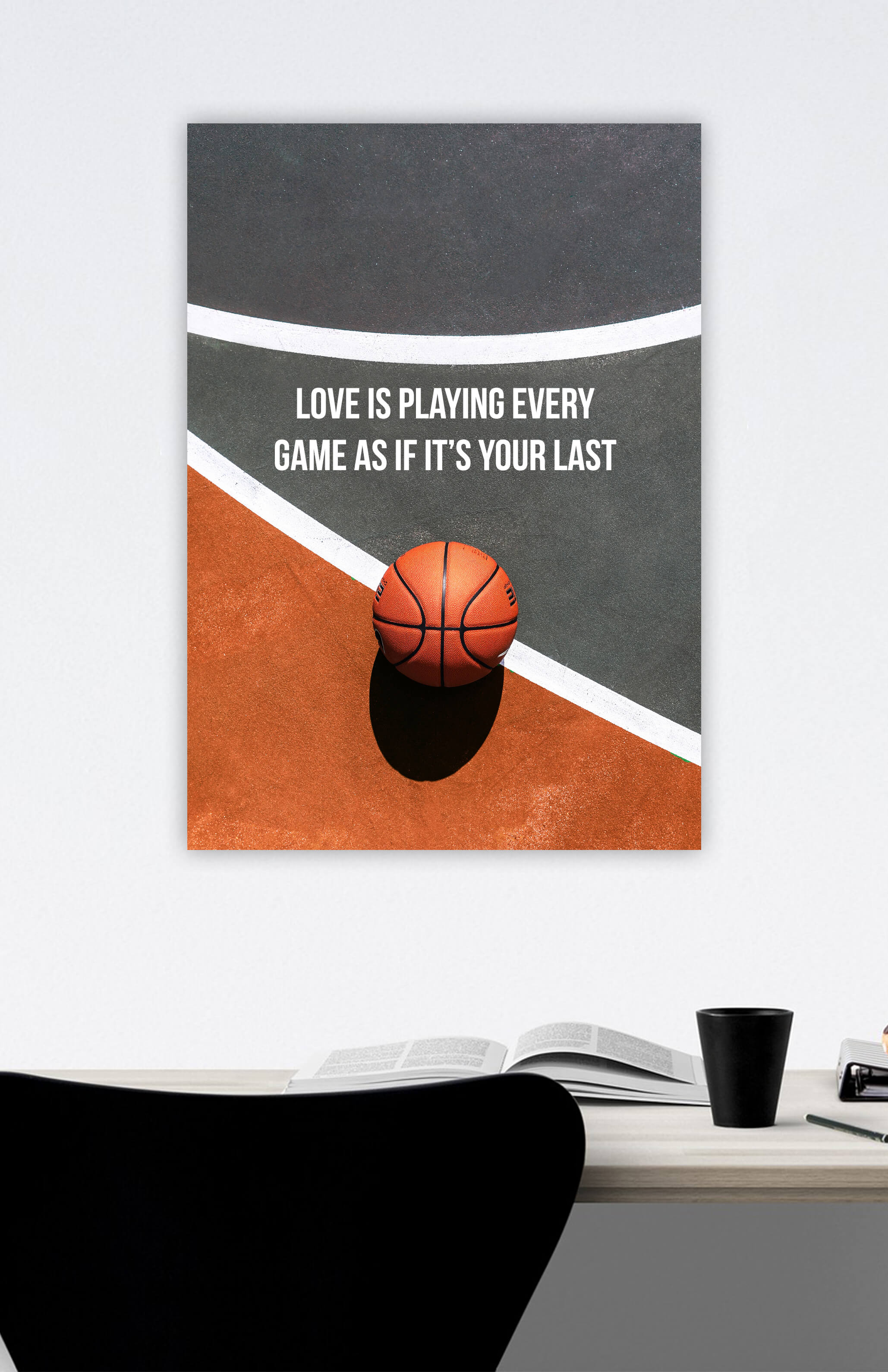 V3 Apparel womens Love Is Playing Every Game As If It's Your Last, Motivational posters, mens inspirational wall artwork and empowering poster quote designs for office, home gym, school, kitchen and living room.