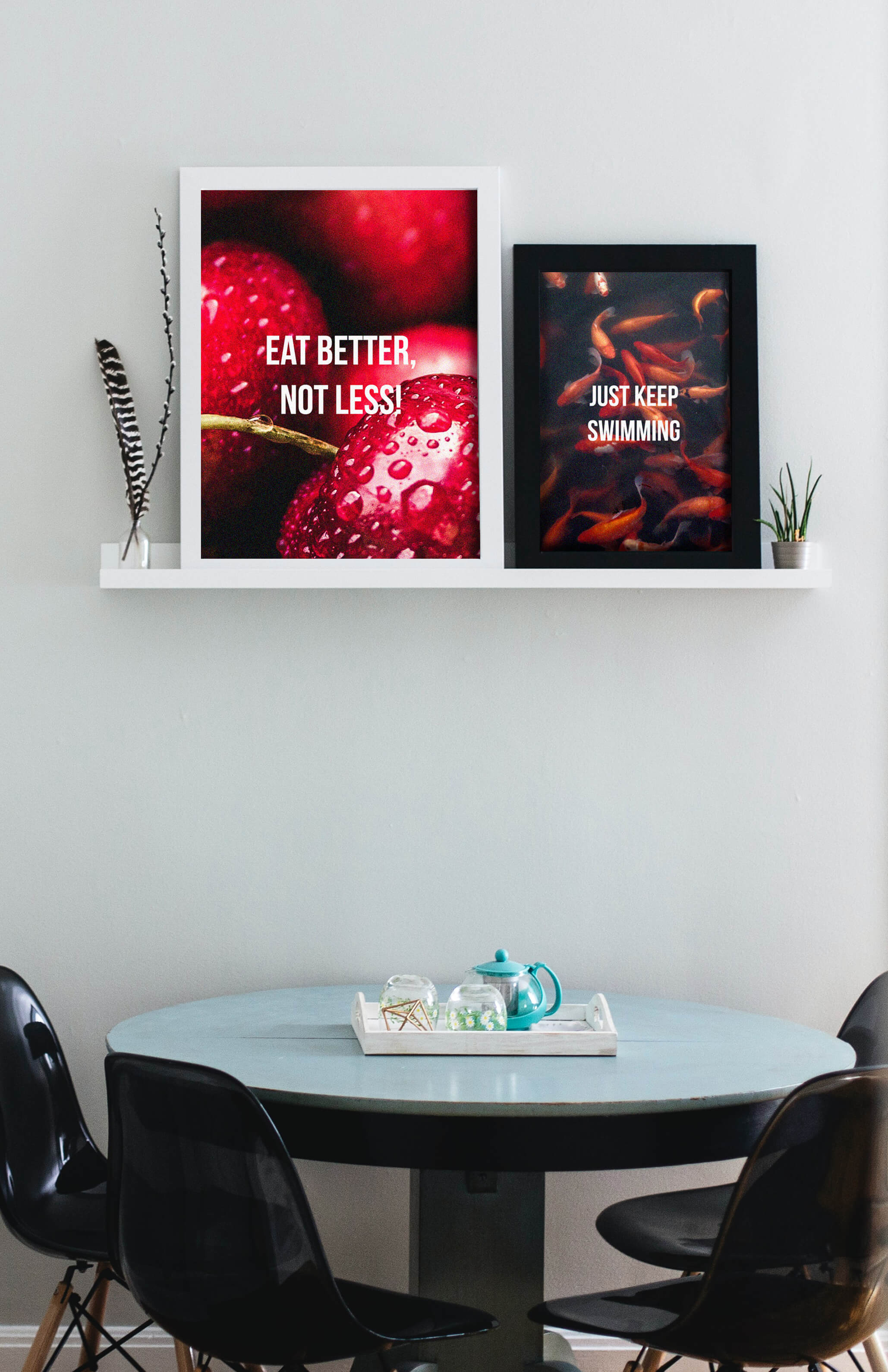 V3 Apparel womens Just Keep Swimming, Motivational posters, mens inspirational wall artwork and empowering poster quote designs for office, home gym, school, kitchen and living room.